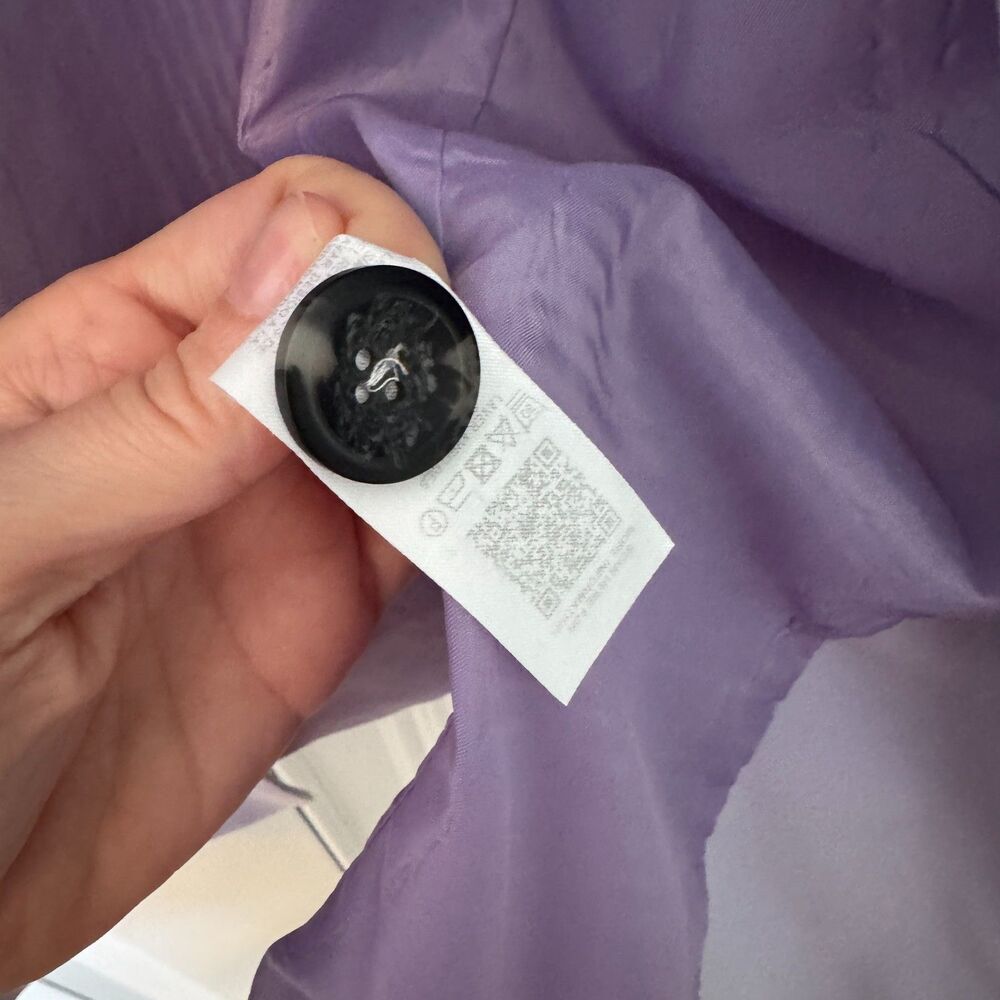 ASOS Women’s Lilac Blazer Size 4 | Oversized Longline Pastel Purple Jacket - Picture 5 of 8